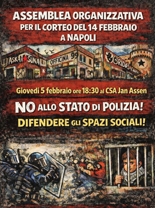 Assemblea organizzativa per il corteo del 14 febbraio a Napoli