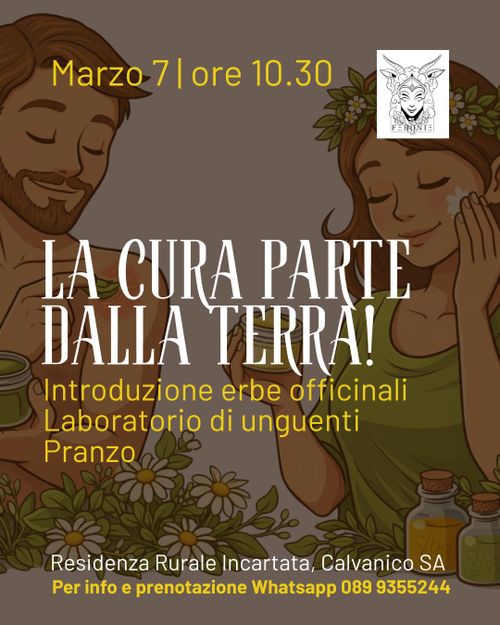 LA CURA PARTE DALLA TERRA